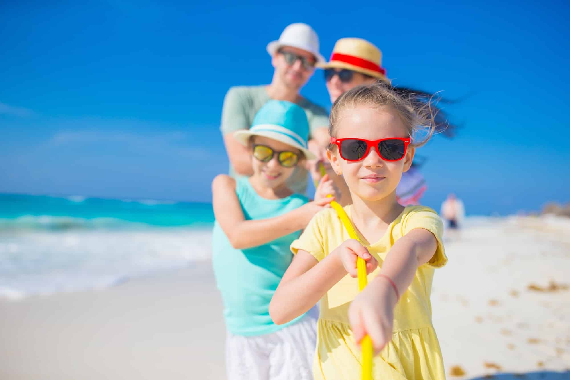 Family beach vacation